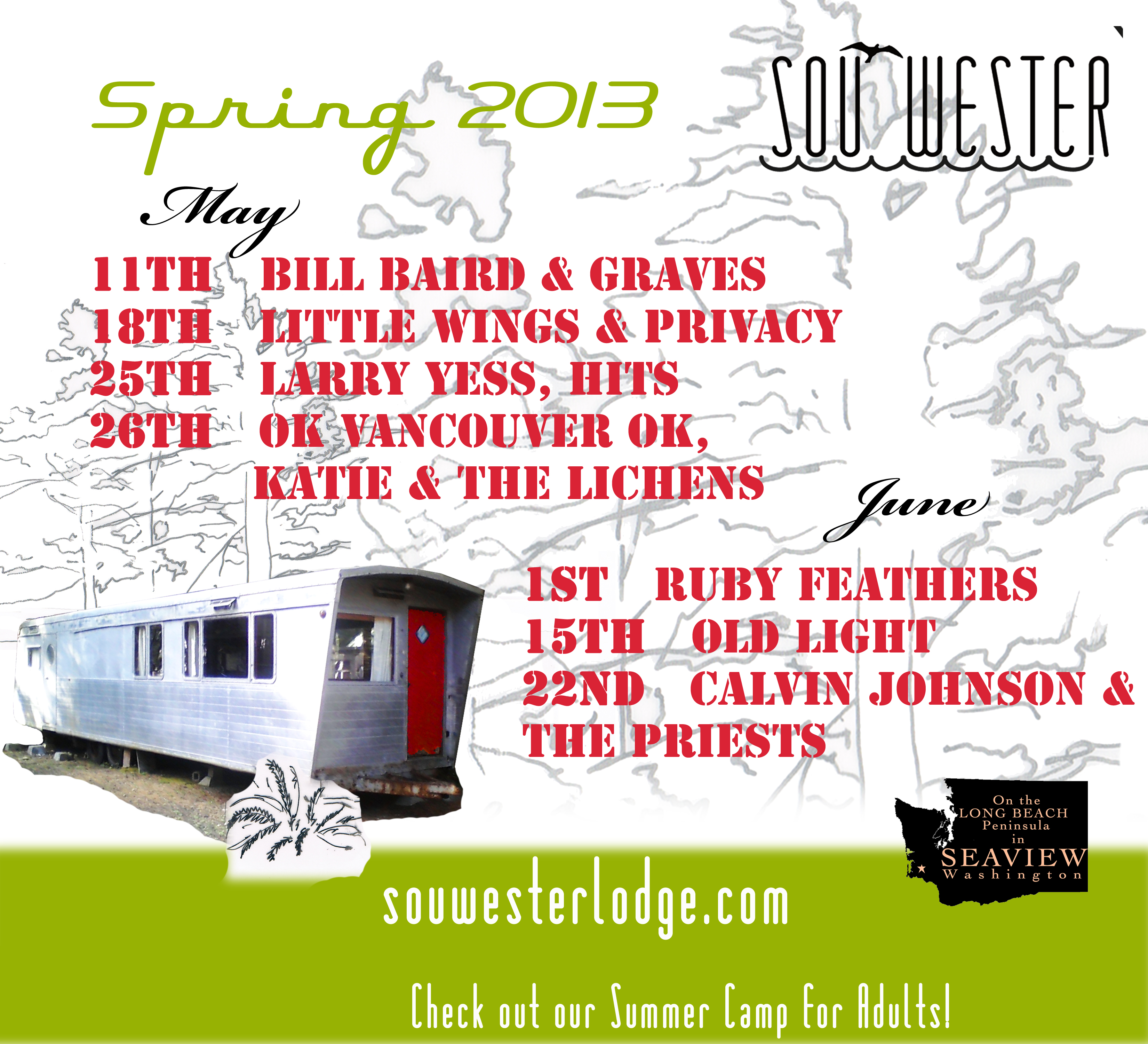 Spring 2013 Calendar Sou wester Lodge