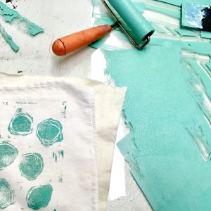 Block Printing on Fabric with Ashley Quick @ Sou'wester Lodge